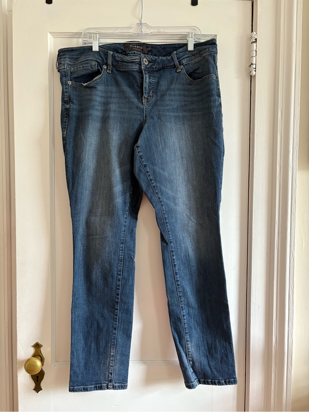 BOGO torrid Straight-Leg Women's Jeans in Medium Blue Wash